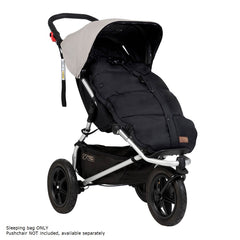Mountain Buggy Sleeping Bag (Grid) - shown here on a pushchair (pushchair NOT included, available separately)