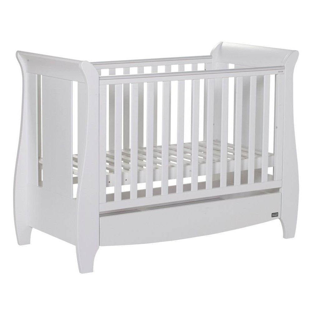 Tutti Bambini Katie Space Saver Sleigh Cot Bed (White)