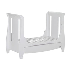 Tutti Bambini Katie Space Saver Sleigh Cot Bed (White) - shown here as the junior bed