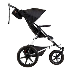 Mountain Buggy Terrain v3 Pushchair (Onyx) - side view, shown with seat upright