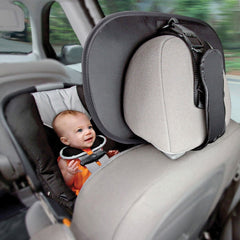 Munchkin In-Sight Mega Mirror (Grey) - lifestyle image, shown in use inside a car