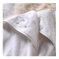 Silvercloud Counting Sheep Hooded Cuddle Robes - lifestyle image