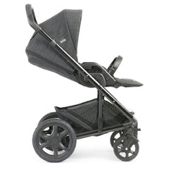 Joie Chrome DLX Pushchair (Pavement) - side view, shown here in forward-facing mode with seat reclined