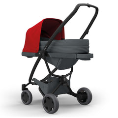Quinny Zapp Newborn Cocoon (Graphite) - shown here in use with pushchair (not included, available separately)