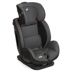 Joie Stages FX Group 0+/1/2 Car Seat (Ember) - showing the seat with its headrest fully raised and the harness removed