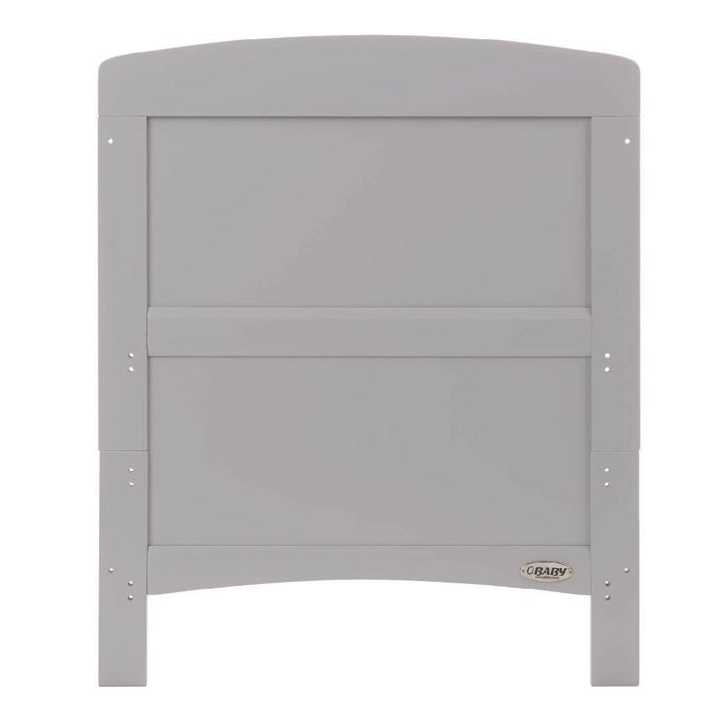 Obaby Grace Cot Bed (Warm Grey) - showing the end panel for the cot bed