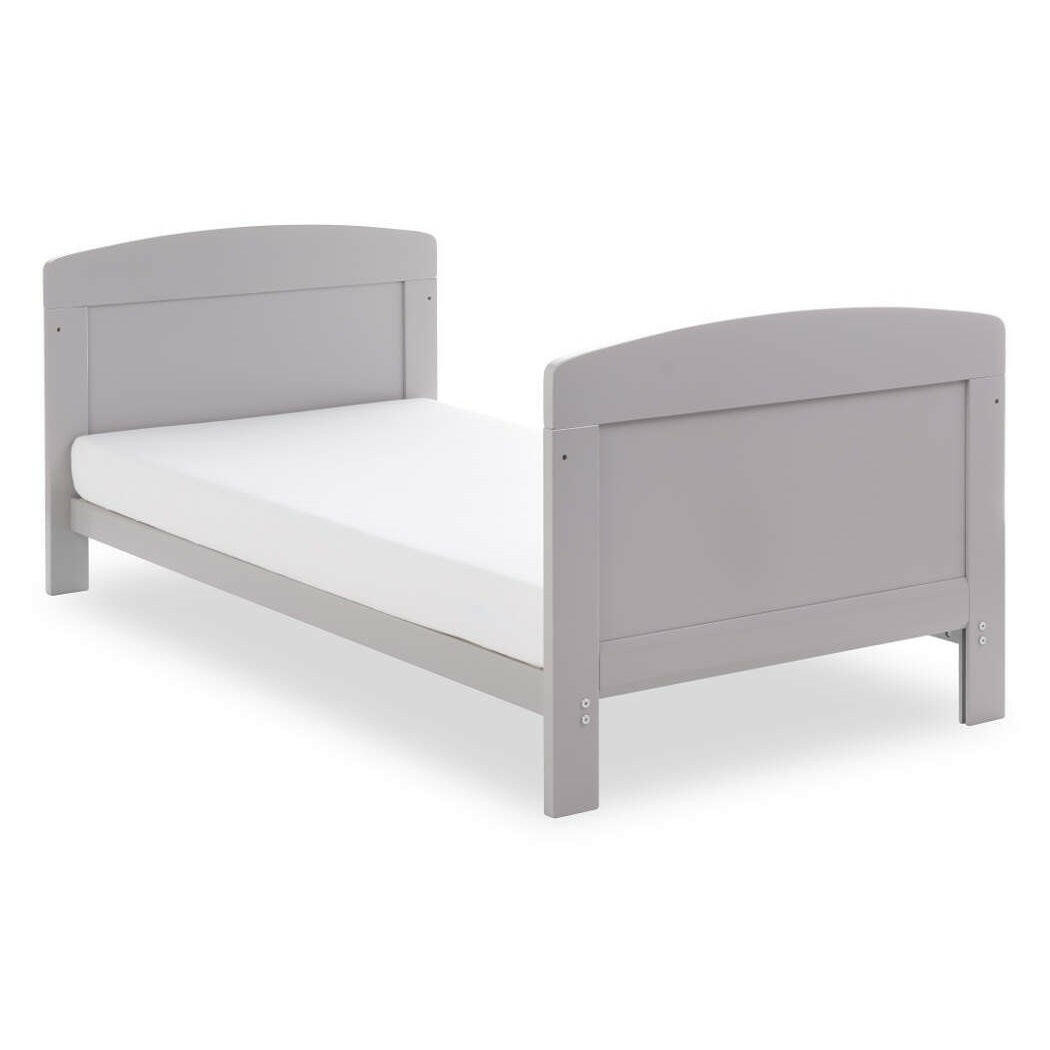 Obaby Grace Cot Bed (Warm Grey) - showing the junior bed (mattress not included)