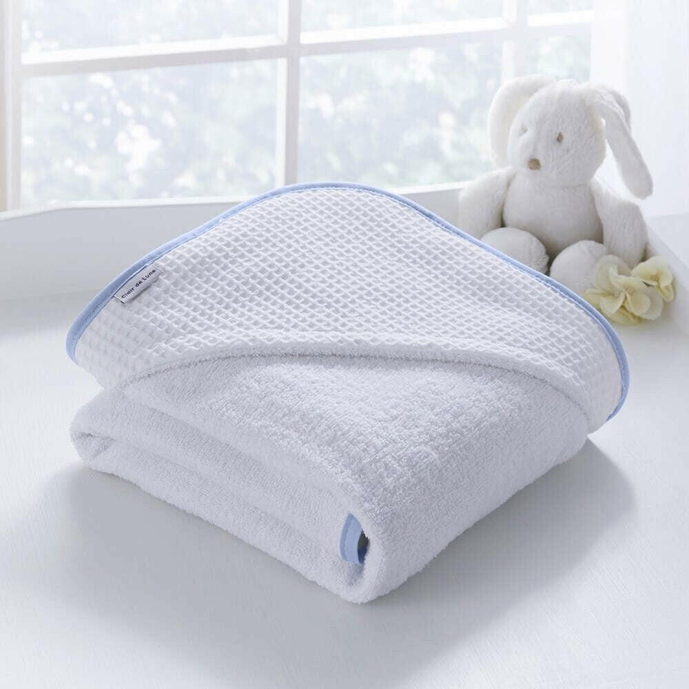 Clair de Lune Over The Moon Hooded Towel (Blue) - lifestyle image