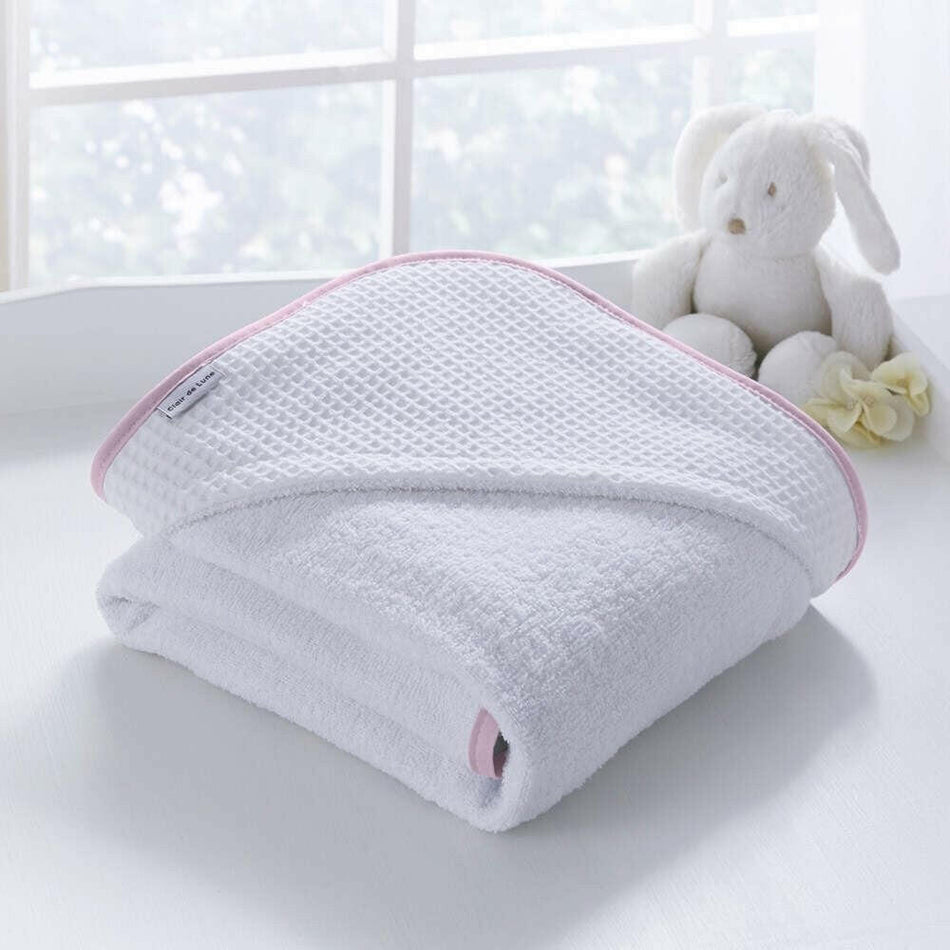 Clair de Lune Over The Moon Hooded Towel (Pink) - lifestyle image