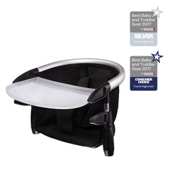 Phil & Teds Lobster v2 Portable High Chair (Black) - Best Baby and Toddler Gear Magazine SILVER and Consumer Choice Awards 2017 for Travel Highchair