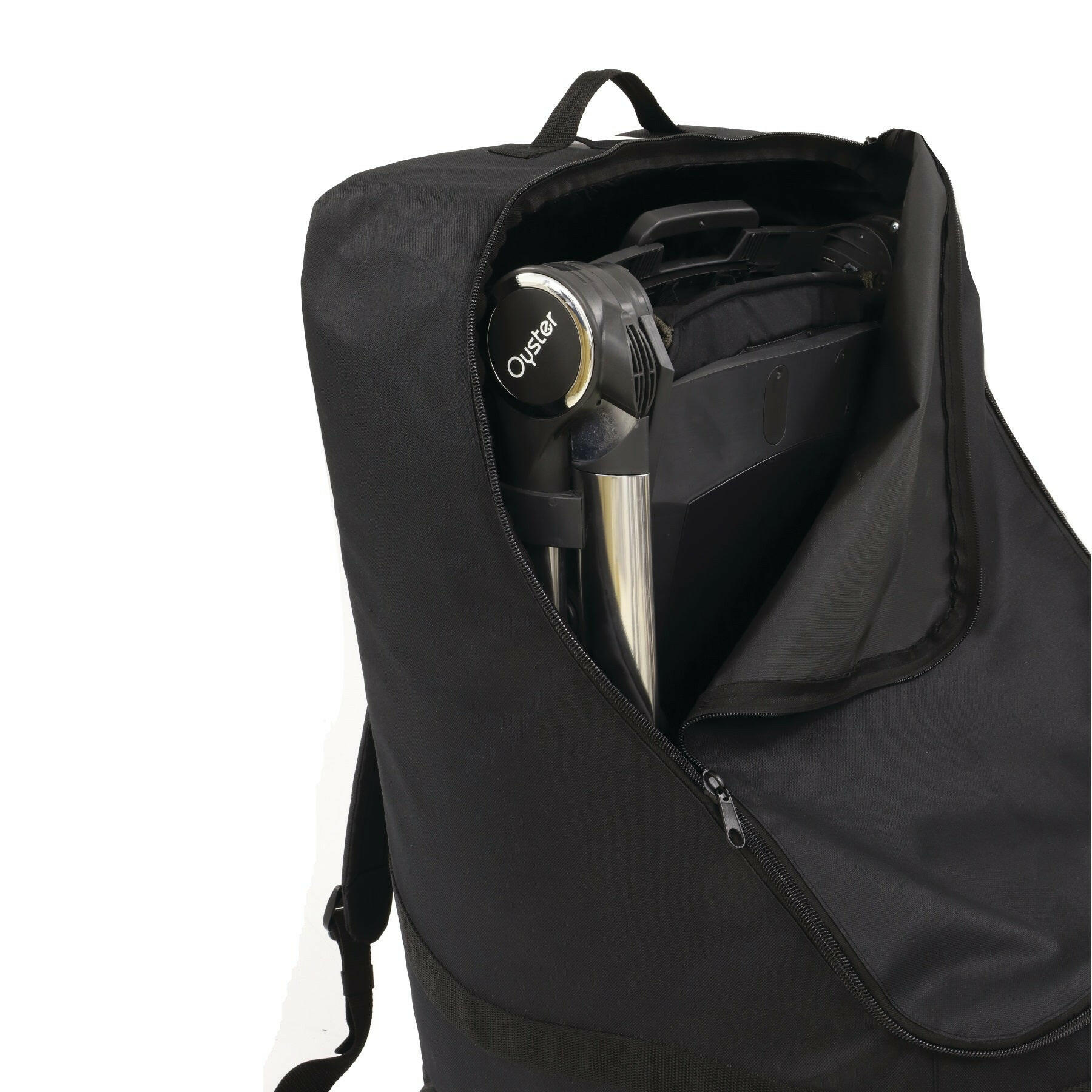 BabyStyle Travel Bag (Black) - open zip