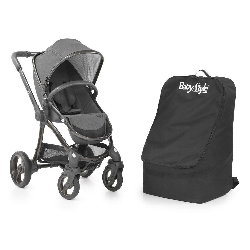 BabyStyle Travel Bag (Black) with Egg Stroller