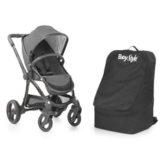 BabyStyle Travel Bag (Black) - shown here with a pushchair (not included, available separately)