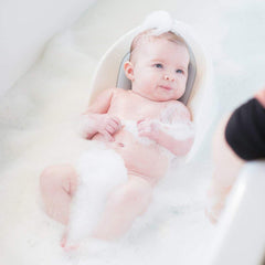 Cheeky Rascals Baby Bath Support (White Grey) - lifestyle image