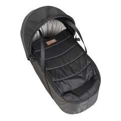 Mountain Buggy v2 Newborn Cocoon (2018+ Black) - showing the carrycot`s interior with its apron