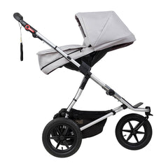 Mountain Buggy Carrycot Plus for Urban Jungle/Terrain - Silver - shown here as a parent-facing seat