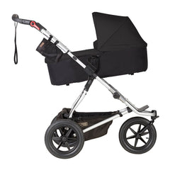 Mountain Buggy 2019 Carrycot Plus (Black) for Terrain - shown here with carrycot inclined