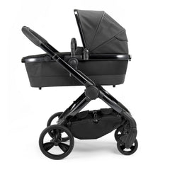 iCandy Peach Designer Collection (Cerium) - side view, showing the carrycot and chassis as the pram
