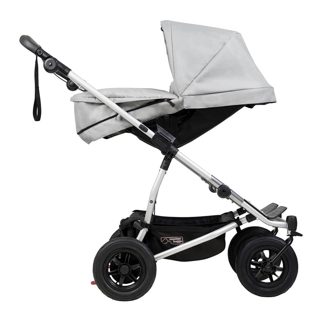 Mountain Buggy Duet Silver v3.2 Carrycot Plus Babythingz