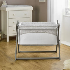 Clair De Lune Folding Crib (Stars & Stripes) - lifestyle image