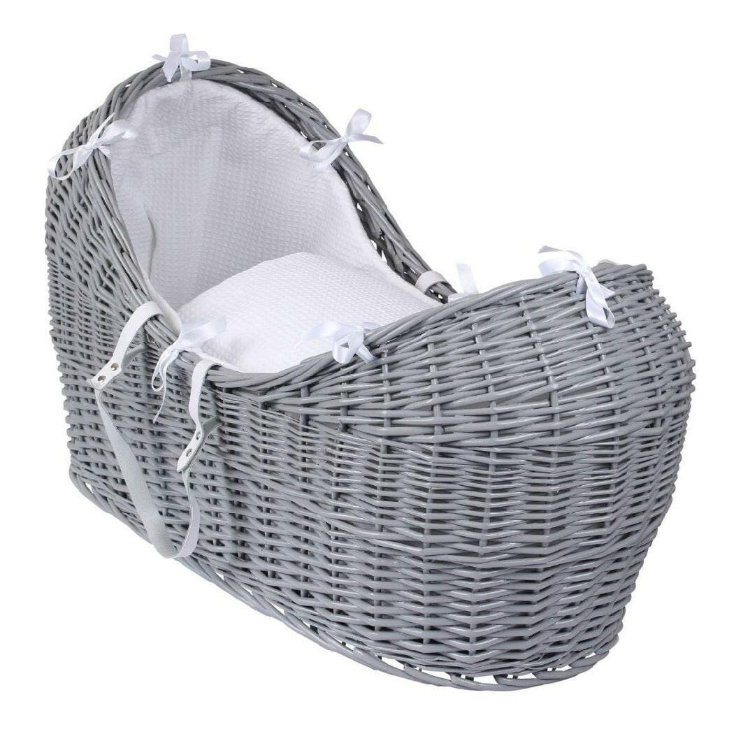 Grey Wicker Clair de Lune Noah Pod White Waffle - Main Image