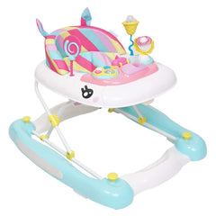 MyChild Baby Unicorn Walker Rocker (Rainbow) - quarter view