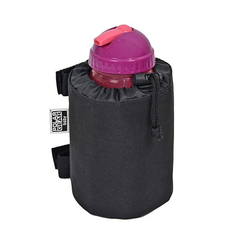 Polar Gear Baby Go Anywhere Insulated Bottle Holder - shown here with a bottle inside and drawstring fastened (bottle not included)