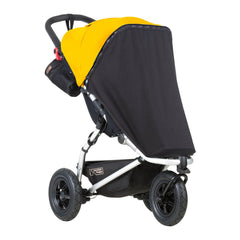Mountain Buggy Sun Cover Set (Mini/Swift v3.0) - quarter view, showing the black out cover (pushchair not included, available separately)