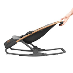 Maxi-Cosi Kori Rocker (Essential Graphite) - side view, shown with the rocker`s stabilising feet extended
