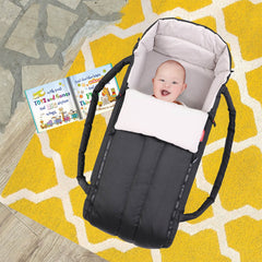 Phil & Teds XL COCOON Soft Carrycot (Black) - lifestyle image