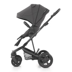 BabyStyle Hybrid Edge 2 Stroller (Slate) - side view, shown here in forward-facing mode