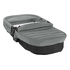 Baby Jogger City Mini 2 Carrycot (Slate) - quarter view, showing the carrycot collapsed for transport and storage