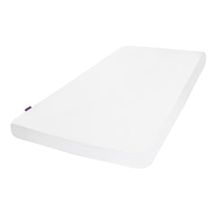 ClevaMama Tencel Mattress Protector - Single Bed (190x90cm) - showing the protector fitted onto a single bed mattress