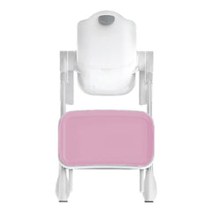 Oribel Cocoon Highchair (Rose Pink) - rear view, showing the chair folded
