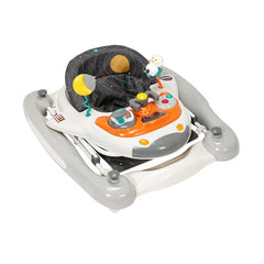 MyChild Space Shuttle 2-in-1 Walker/Rocker (Cosmic Grey) - quarter view, shown here folded