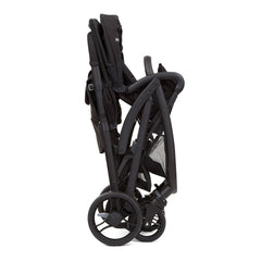 Joie Evalite Duo Stroller (Coal) - side view, shown here folded