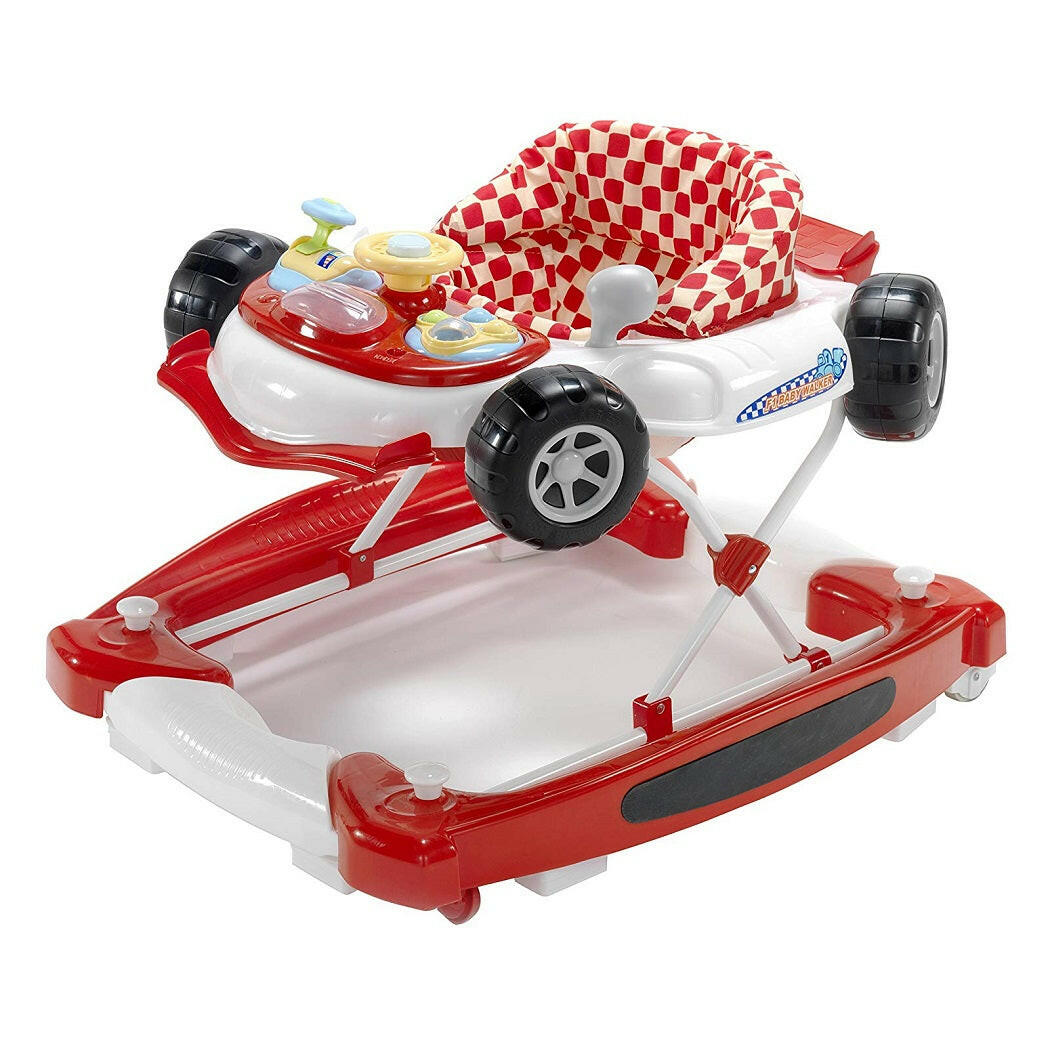 MyChild Car Walker/Rocker (Red) - quarter view