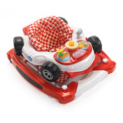 MyChild Car Walker/Rocker (Red) - quarter view, shown here folded