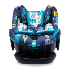 Cosatto All In All Plus ISOFIX Car Seat (Dragon Kingdom) - front view, shown here reclined