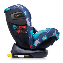 Cosatto All In All Plus ISOFIX Car Seat (Dragon Kingdom) - side view, shown here reclined and in forward-facing mode