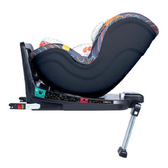 Cosatto RAC Come & Go i-Rotate i-Size Car Seat (Nordik) - side view, shown in rear-facing mode with the seat reclined