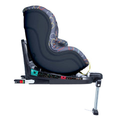 Cosatto RAC Come & Go i-Rotate i-Size Car Seat (Nordik) - side view, shown in forward-facing mode with the seat upright