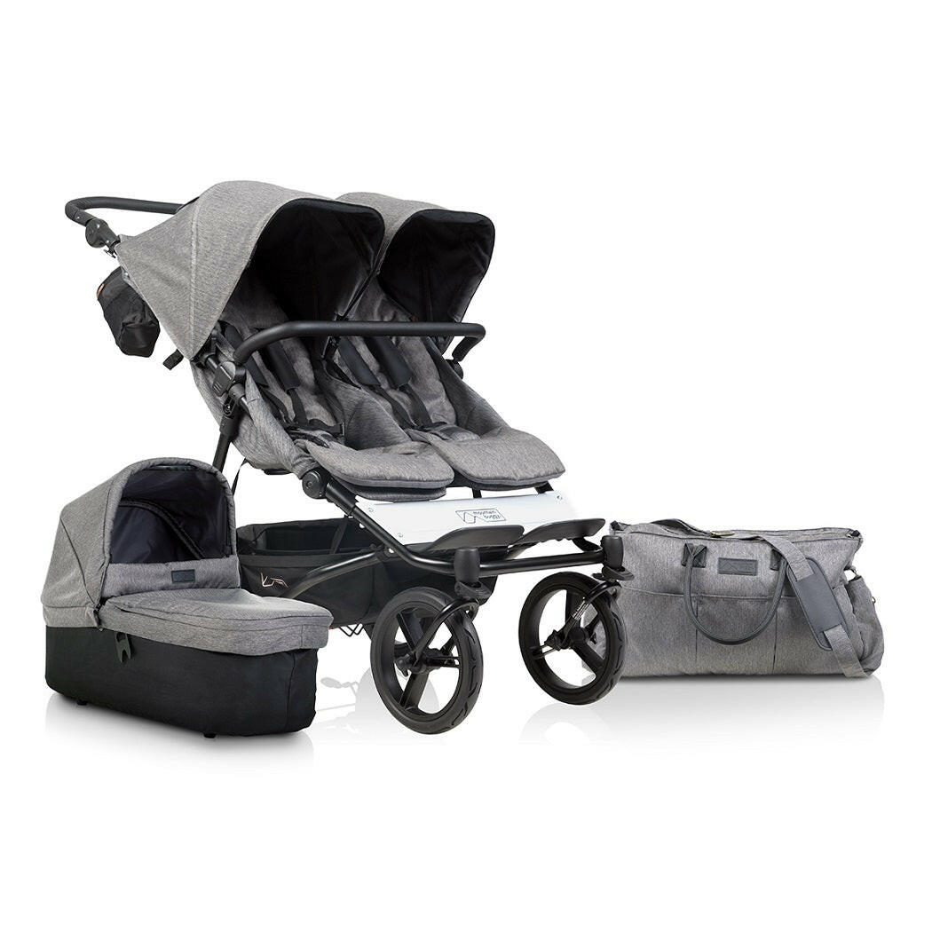 Mountain Buggy Duet v3 Double Pushchair Luxury Bundle (Herringbone)