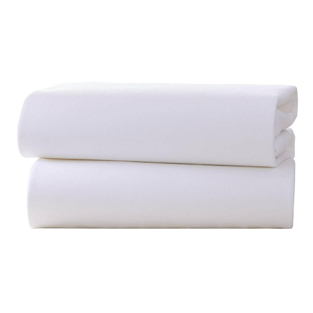 Clair De Lune Fitted Sheets White Cot 120x60cm