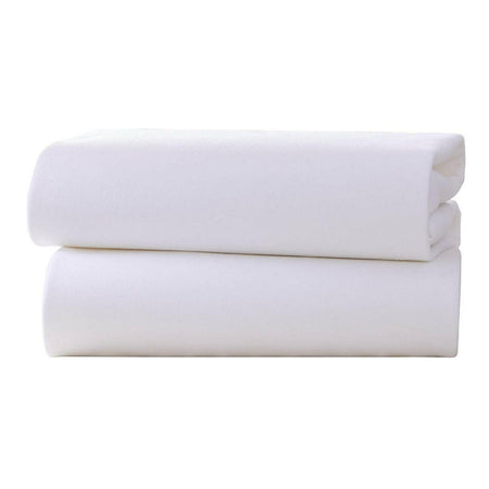 Clair De Lune Fitted Sheets White Cot 120x60cm
