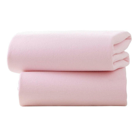 Clair De Lune Fitted Sheets Pink Cot 120x60cm