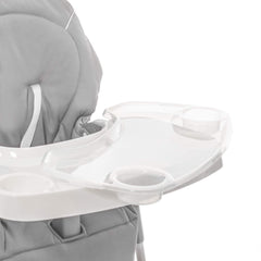 Hauck Sit 'n' Relax Highchair (Stretch Grey) - showing the chair`s food tray