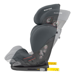 Maxi-Cosi RodiFix AirProtect Car Seat (Authentic Graphite) - side view, showing the seat`s reclining function