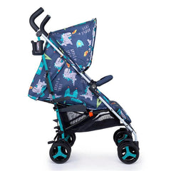 Cosatto Supa 3 Stroller (Dragon Kingdom) - side view, shown here with its seat fully reclined