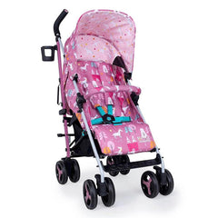 Cosatto Supa 3 Stroller (Dusky Unicorn Land) - quarter view